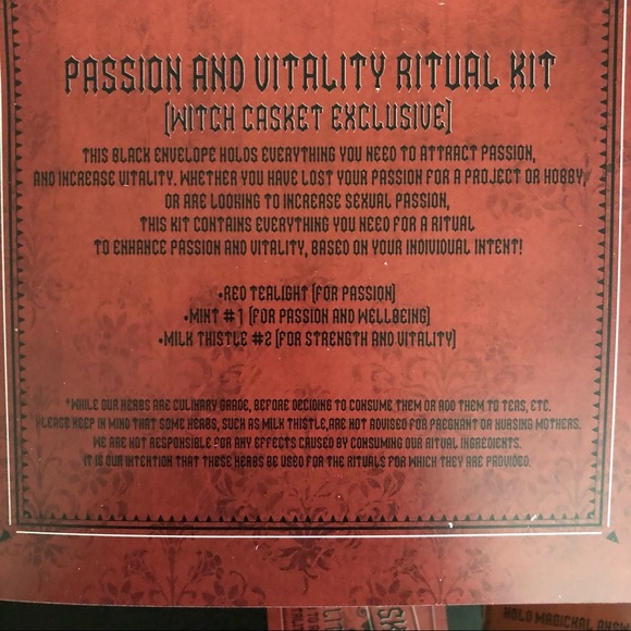 Witch Casket Passion/Vitality Spell Kit - Picture 3 of 3
